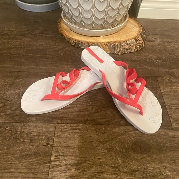 Impanema gisele bündchen flip flops sandals thongs pink bow white sandal 10 41 - Picture 8 of 9